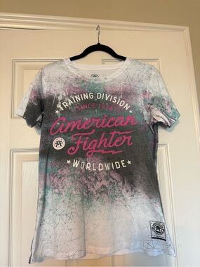 American Fighter Women’s Pink & Teal Ombre Training Tee